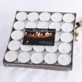 European Egyptian cat resin candle holder with white tea light candles in bulk pack - Large Box / White