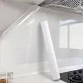 Transparent heat resistant kitchen wall oil-proof sticker for marble tile protection - 60cm x 3m / Transparent