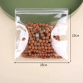 Transparent PVC jewelry bag for bracelets, 15x15cm size with secure ziplock seal - 15x15cm/26 Silk Thickness / Clear