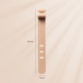 Organiseur de câbles en silicone rose avec trous réglables pour gestion des fils, 80x10 mm - 1 Pièce / Marron