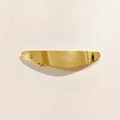 Elegant gold metal bar hair clip with brushed texture for women's ponytails - Brushed Long Strip Hair Clip