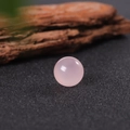 Polished natural pink quartz sphere crystal gemstone bead for jewelry making - Rose Quartz