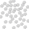 Shiny silver snowflake Christmas confetti for holiday party DIY decorations and crafts - Silver Glitter Small Snowflakes