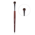 Professional pony hair eyeshadow blending brush with brown wood handle and silver ferrule - Large Eyeshadow Brush (E01) / Rosewood Pointed Handle