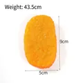 Portachiavi modello realistico hash brown in PVC 9cm per 5cm in finitura arancione - Colore Fritto Hash Brown - Senza Portachiavi