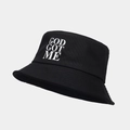 Bob unisexe noir avec inscription 'GOD GOT ME' pour protection solaire en plein air - GOD GOT ME Noir