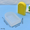 Detail der Bogen-Silikonform mit Maßen 12x8x2,5cm und einem Gewicht von 115g - 1#(12x8x2.5cm)