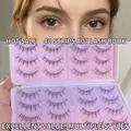 Faux cils naturels A07 effet manga longs et denses dans leur boîte de rangement - Livre de Cils A07