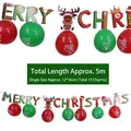 Set striscione Buon Natale con motivi a renna colorati e palloncini festivi - Striscione di Buon Natale con Palloncini