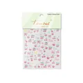 Stickers à ongles TOMONI cerises rouges et strass en cristal, modèle 4866 - TO4866-Cerise Rouge Cristal