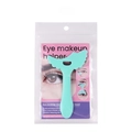 Green silicone eye makeup helper tool, multifunctional eyeliner and mascara shield stencil. - Green