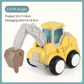 Escavatore giocattolo a inerzia giallo con dimensioni 14x7x8cm per regalo di bambini - Perforatrice a Pressione