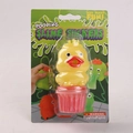 Pooping Slime Sucker Spielzeug in gelber Entenform mit rosa Cupcake-Verpackung - Erbrechende gelbe Ente 90g
