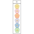 Pastel flower-shaped stackable highlighter set in six macaron colors for school supplies - Individual Bag / Block Core Colorful