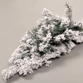 Albero di Natale appeso artificiale floccato con neve fitta e aghi di pino verdi - Albero Sospeso Floccato Da 45 Cm - Senza Luce