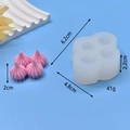Macro detail of pagoda silicone mold for fondant with dimensions and weight specs - Spiral Tower Style