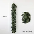 Artificial 135cm Christmas garland with pine needles and cones weight 580g - 135cm Simple Pine Needle Garland