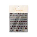 Pegatinas 3D para uñas de corazón con estampados de leopardo y animales salvajes - Corazón Salvaje Fino Resistente (to2683) / Estilo Ultrafino Resistente