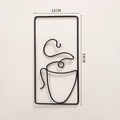 Coffee Cup Wall Hanging Style C - Black