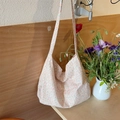 Sac fourre-tout en toile à fleurs roses et orange au style champêtre et décontracté - Floral Rose