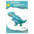 Green Tyrannosaurus Rex foil balloon for birthday party decoration, 97x80cm size - Emerald Dragon