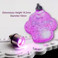 Mini LED pink light component for DIY resin crafts size 14.5mm x 10mm high quality - Cat Paw Mini LED Light / Pink