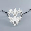 Realistic white bone dragon mask for Halloween cosplay with detailed skeletal textures - Dragon God White