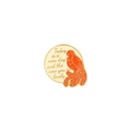 Pin's en émail phénix orange avec citation 'Today is a new day and the new you is lovely' - Style d'Oiseau Phénix Inspirant (XZ4037)