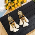 H3675 Seed Bead White Tassel