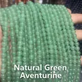 Natural Green Aventurine beads for DIY jewelry making with smooth round stones - Natural Green Aventurine 4mm (Approx. 90pcs) Strand