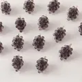 Mini translucent purple resin grape charms with gold rings for DIY jewelry making - Large Transparent Purple Grape