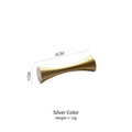 Repose-baguettes en acier inoxydable 304 argenté pour table de luxe, 4 cm - Doré