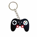 Portachiavi creativo a forma di controller gioco in PVC nero con tasti colorati - Nero