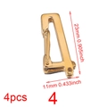 Polished gold stainless steel lobster clasp set of 4pcs for DIY jewelry making - Gold 4