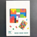 Colorful Russian Block wooden puzzle toy for kids in educational packaging - Boxed Thickened Russian Block