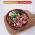 Salvadanaio a forma di ciotola di ramen con costine realistiche, diametro 13 cm - Ciotola Grande - Tagliatelle all'Agnello