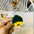 Molletta per capelli a forma di anatra in acetato verde e giallo, stile Y2K - Stile Anatra Nera (Circa 4cm)