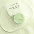 Light green tea light candle in minimal bag with white label on marble surface - Light Green (Pomelo Green Tangerine)