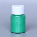 Fine green shimmering mica powder for DIY slime and crafts in transparent bottle - Pearl Powder #26 Deep Grass Green
