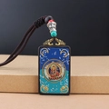 Ebony Padmasambhava Thangka Wushi Brand Necklace