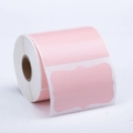 Pink decorative rectangular thermal labels roll for logistics and mailing labels - 3*2 Inch-500pcs (Roll)-PY2 / Pink