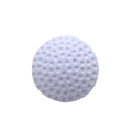 White golf-textured rubber door stopper pad with a round shock-absorbing surface - Purple