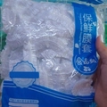 Pack of disposable food-grade PE elastic plastic wrap covers for kitchen food storage - Blue Bag 100 Type