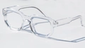 Classic retro thick square sunglasses with a clear transparent frame in a minimalist style - C14 Transparent Frame Clear Lens