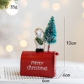 Christmas mailbox ornament featuring white bear and tree with Merry Christmas text - 10x6x4cm / Type C-Red Polar Bear Mailbox (Small)