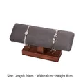 Walnut Low Bracelet Holder Deep Grey Small Version