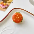 Schattige hamburgerbroche van hars voor kleding en tassen, 2,3 cm miniatuur accessoire - Hamburger