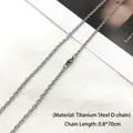 Polished silver stainless steel O-chain necklace 0.8mm width by 70cm length - O Chain / 0.8mm Width 70cm Length