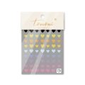 Autocollants à ongles autocollants en forme de cœur avec motifs dégradés colorés - Cœurs Colorés (to732)