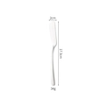 Polished 304 stainless steel butter knife, length 17.3cm and weight 34g silver utensil - Elegant Butter Knife